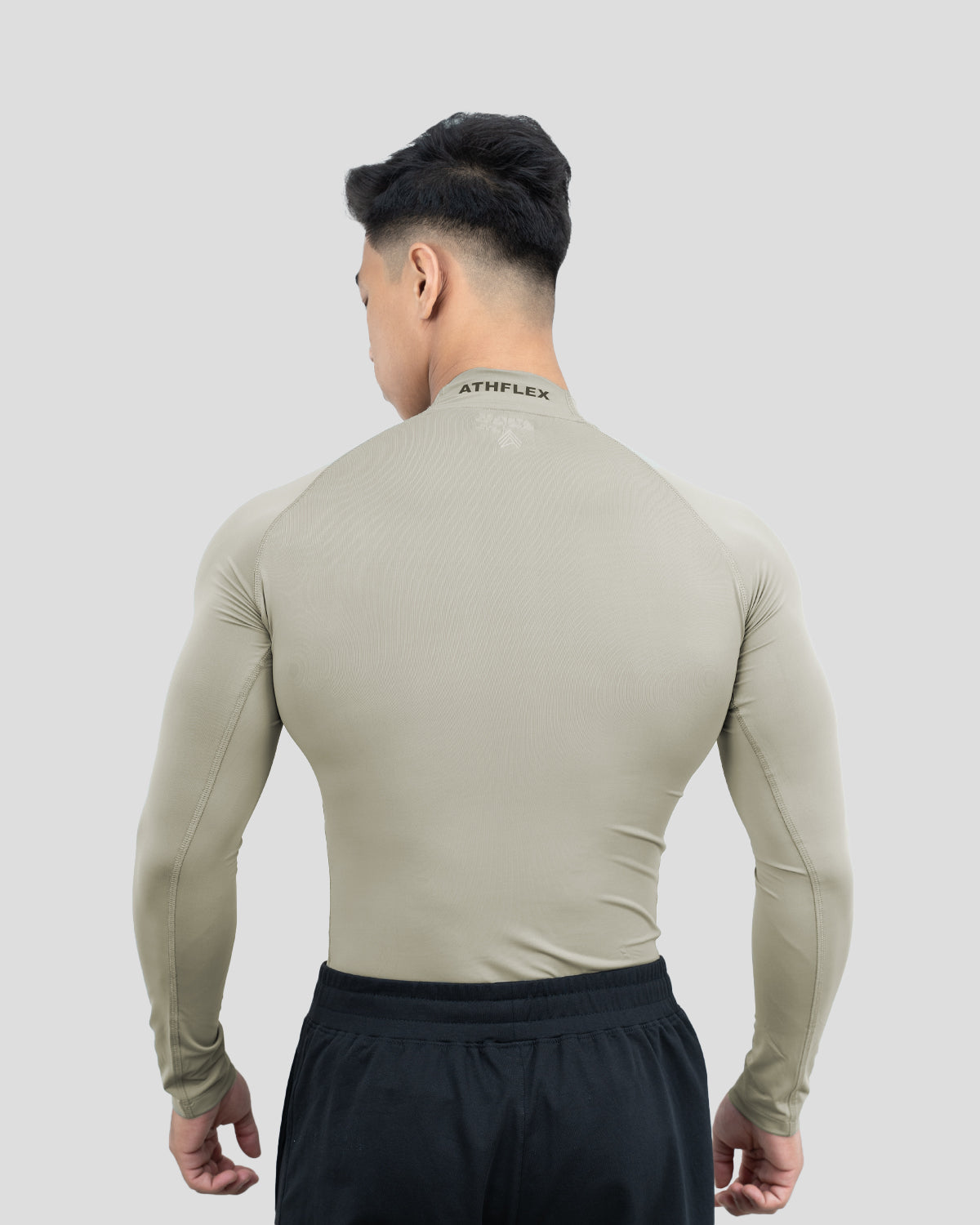 Hustle High Neck Full Sleeve Compression T-shirt